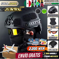 Kit Casco Nivel 3 iiia Certificado Tactico Recortado