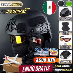 Kit Casco Tactico Recortado Nivel 3 iiia Certificado